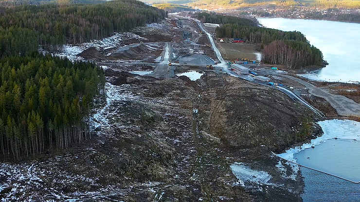 Earthworks performed by Gjermundshaug