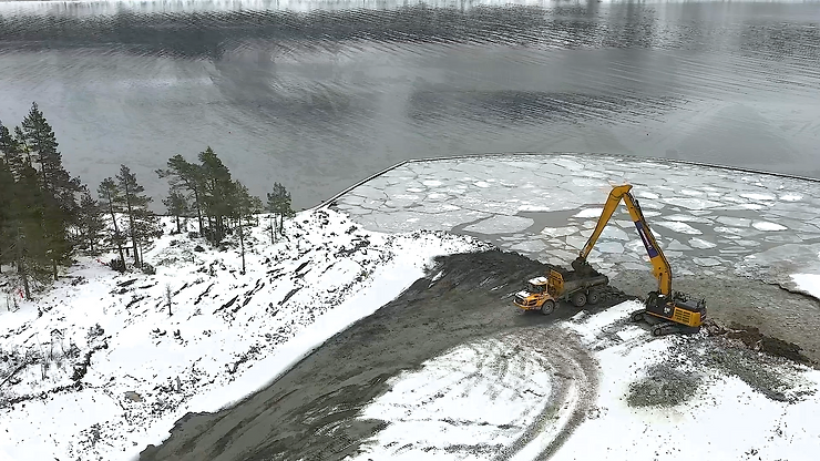 Excavation under water