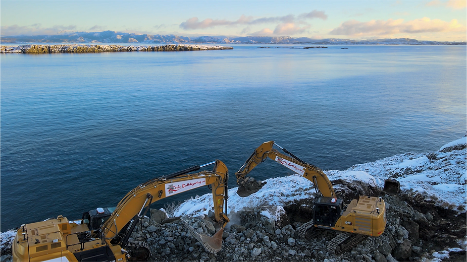 Lesja Bulldozderlag working on Solund