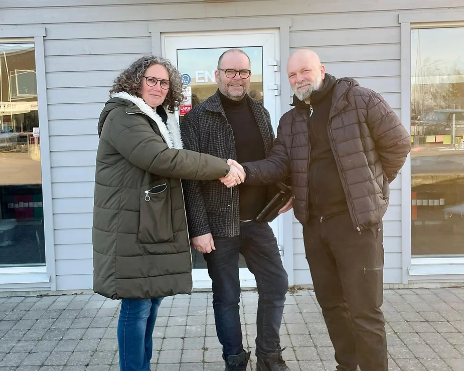 Lotta and Stefan Lindby together with Simon Skinars