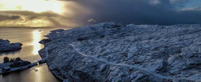 road building project on the island of Solund in the Norwegian westland.