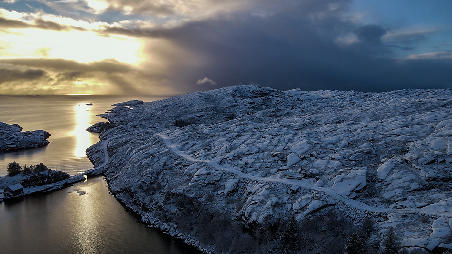road building project on the island of Solund in the Norwegian westland.